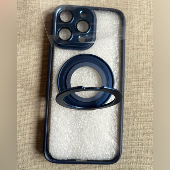 iPhone 16 Pro max case with 360 degree rotatable stand. Blue NWOT - Picture 6 of 6